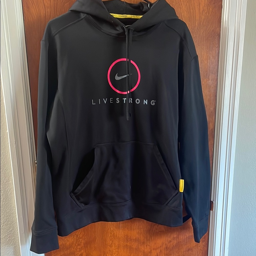 Nike Livestrong Black Hoodie. Medium.
